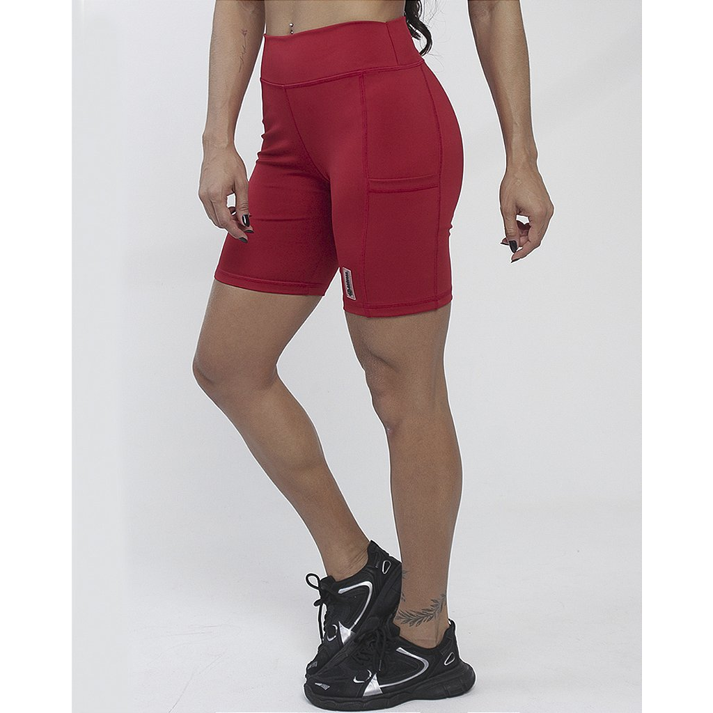 Bermuda Fem. BS Run - Urber Vermelho