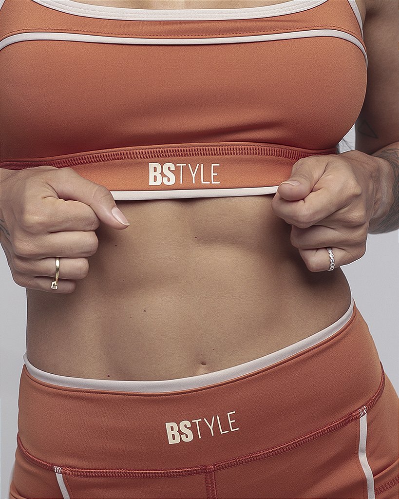 Top c/ Alças com Debrum - Brick