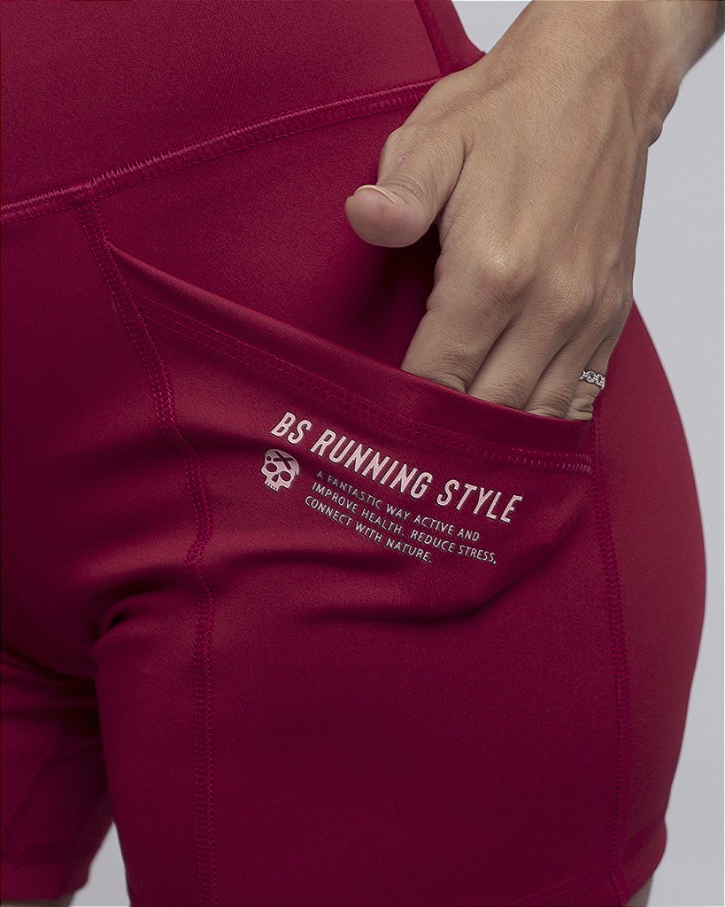 Short Fem Corrida - Vermelho