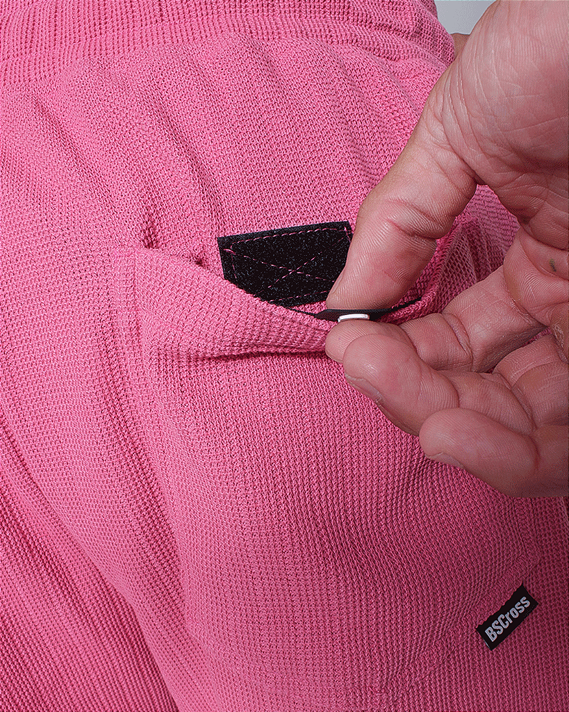 Short masc C/ Malha Trabalhada - Rosa Azaleia