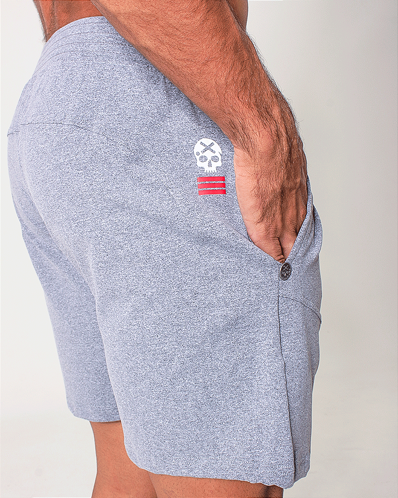 Short Masc c/ Recortes - Chumbo