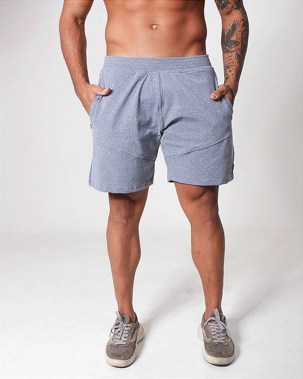 Short Masc c/ Recortes - Chumbo