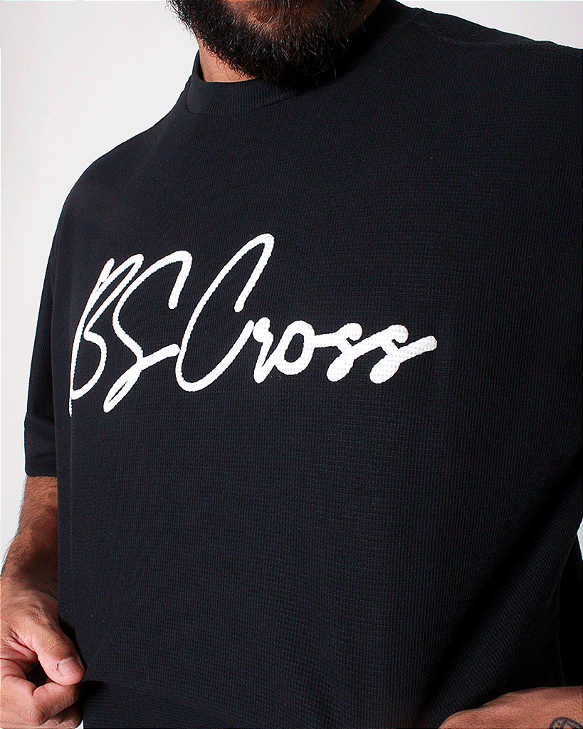 Big Oversized BS Assinatura Preto