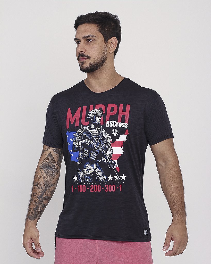 Camiseta MURPH GUERRILHEIRO - Preto Intenso