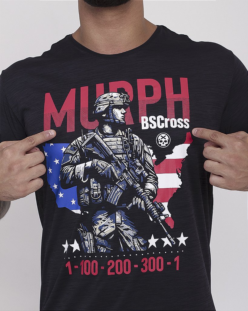 Camiseta MURPH GUERRILHEIRO - Preto Intenso – bscross