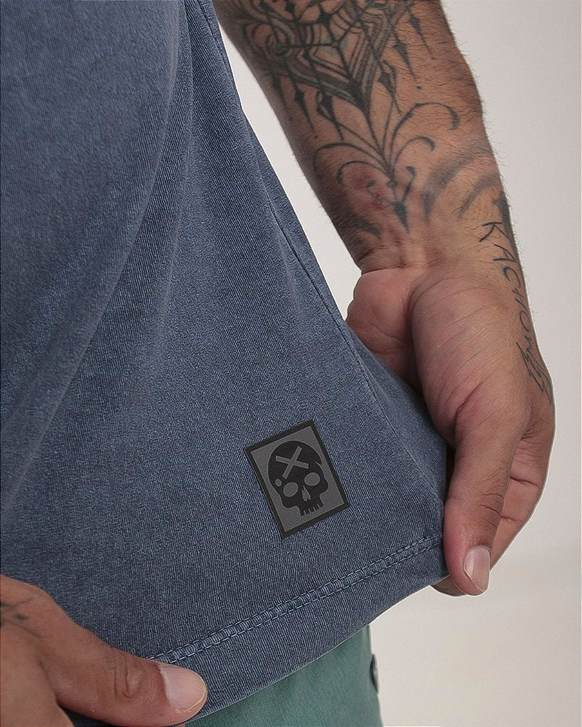 Camiseta Mas. Stonada Granada BS - Azul