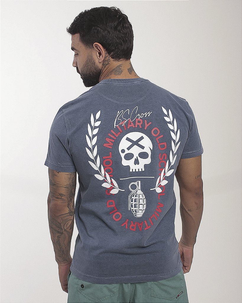 Camiseta Mas. Stonada Granada BS - Azul