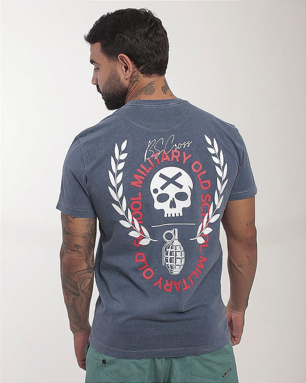 Camiseta Mas. Stonada Granada BS - Azul