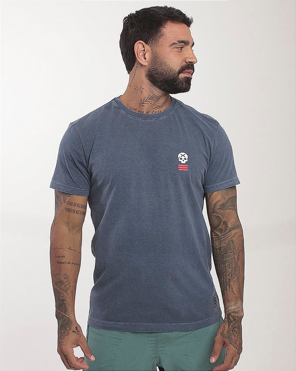 Camiseta Mas. Stonada Granada BS - Azul