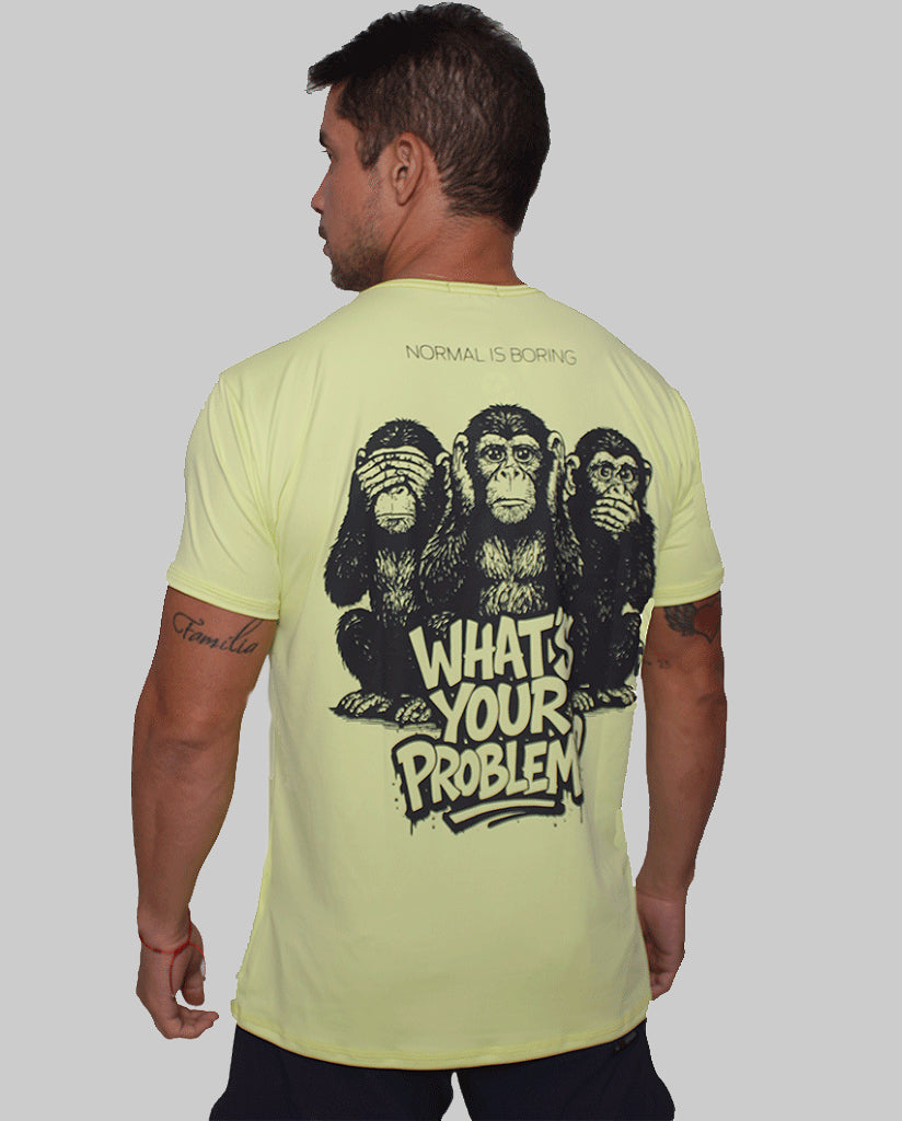 Camisa Mas. BS What's Your Problem - Shodow Lime