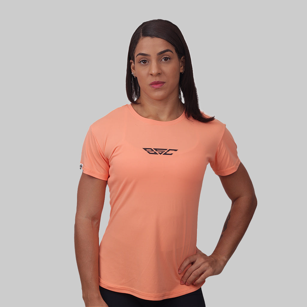 Camiseta Fem Basica - Salmão