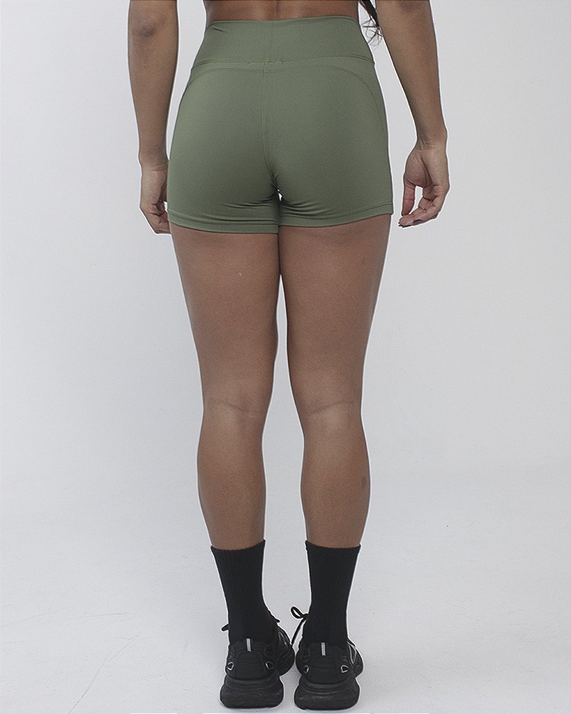 Short fem Inte Levanta Bumbum - Verde Militar