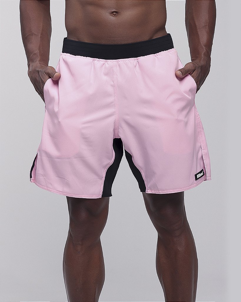 Short Masc Tactel Cos Estreito - Rose
