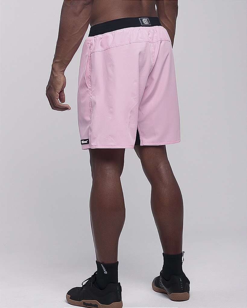Short Masc Tactel Cos Estreito - Rose