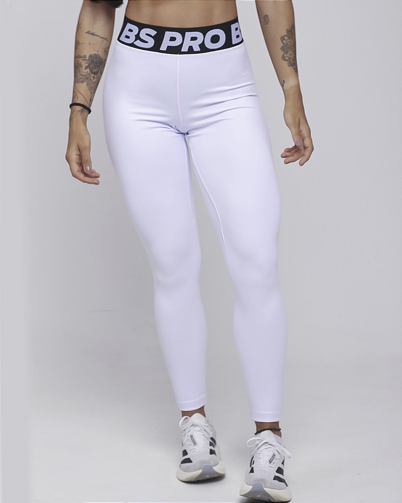 Legging BS PRO alta COMPRESSÃO - Branco