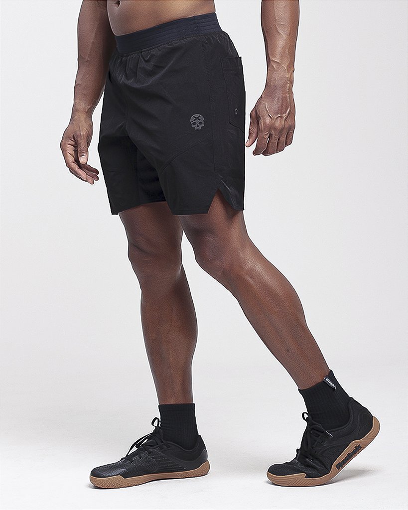 Short Com Recortes Bs - Preto