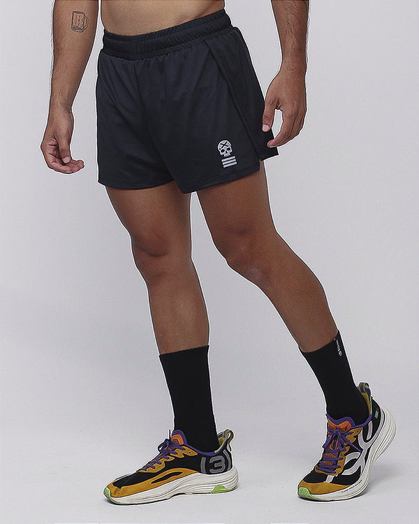 Short Masc Híbrido Running - Preto