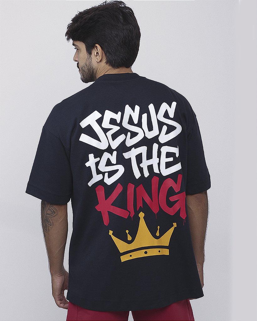 Cam Big Oversized Jesus King - Preto