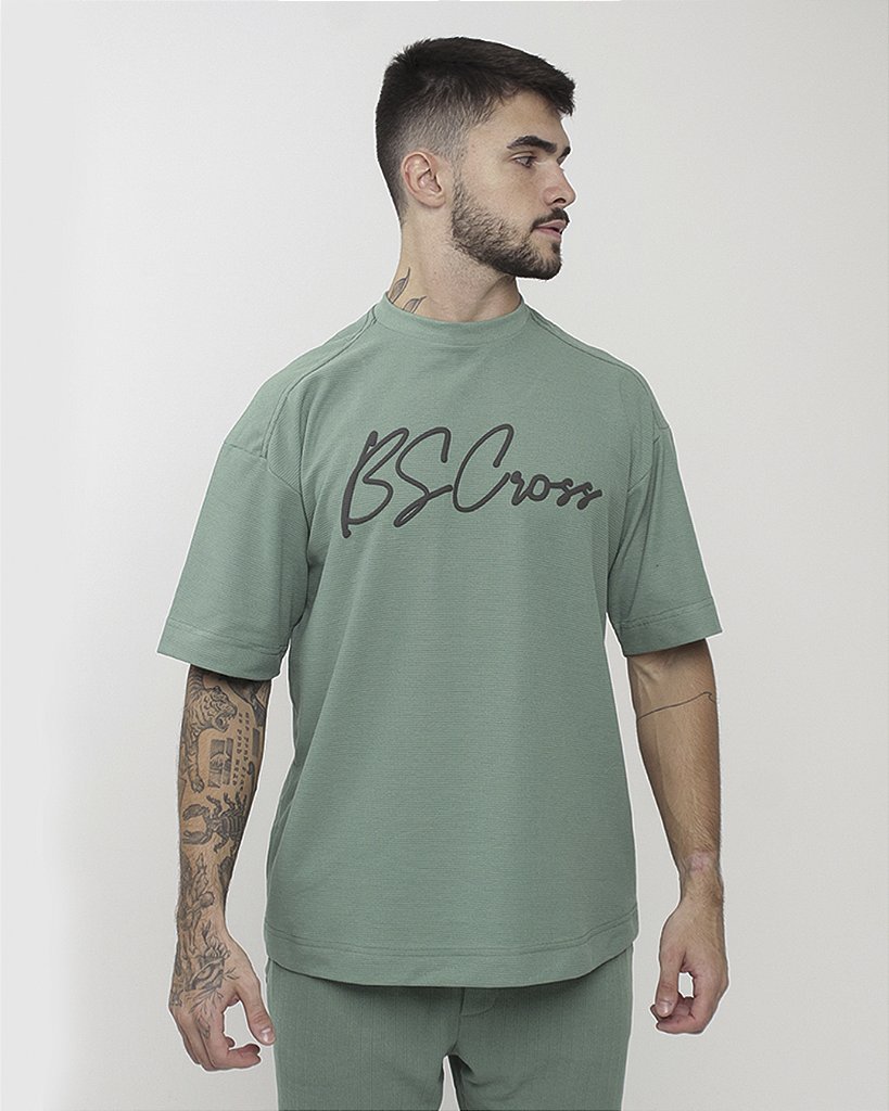 Camiseta Mas. Big Oversized BS  - Verde