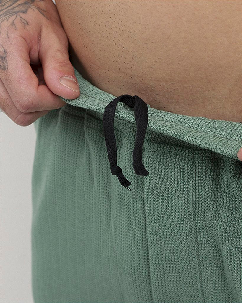 Short masc C/ Malha Trabalhada - Verde