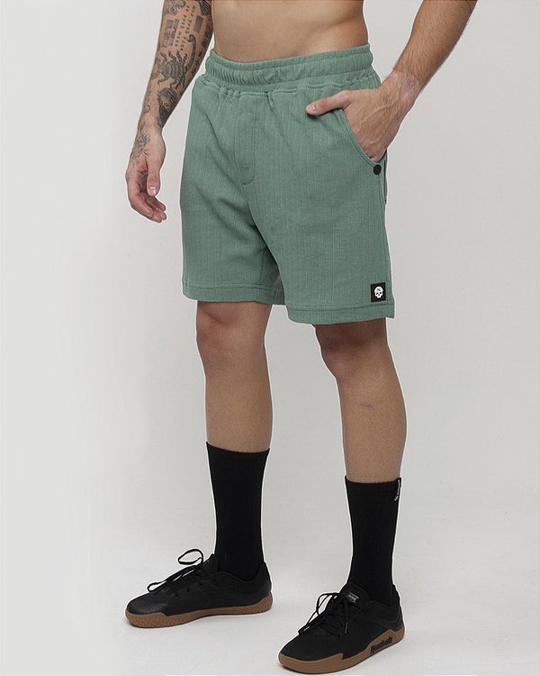 Short Masc c/ Malha Trabalhada - Verde