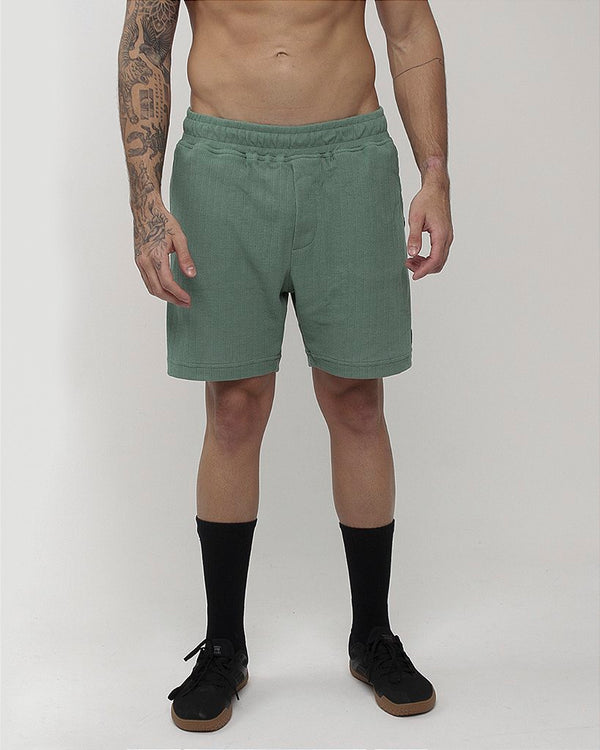 Short Masc c/ Malha Trabalhada - Verde